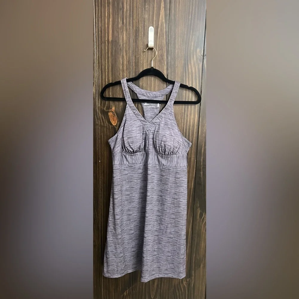 Gray Athletic Racer Dress-Size:Large